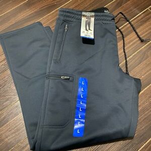 Weatherproof Vintage Mens Fleece Linen Sweatpant Sz:L Gray